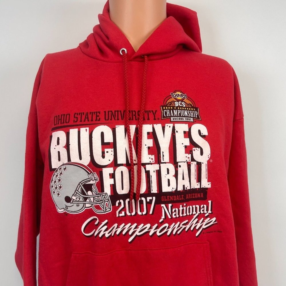 Ohio State Buckeyes 2007 National Champions Hoodie Sweatshirt College Football L